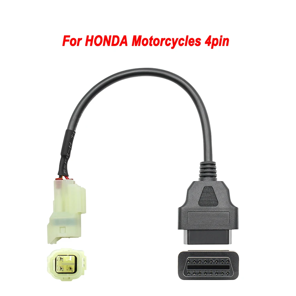 Motobike OBD2 Connector for Motorcycle For YAMAHA 3/4pin For Harley For HONDA 4/6pin For Ducati /kawasaki Moto Extenstion Cable