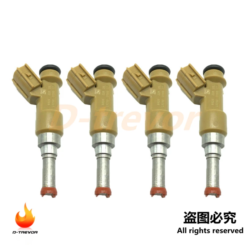 

4Pcs Fuel Injectors 23250-31100 For Toyota Land Cruiser Prado 2008-2012