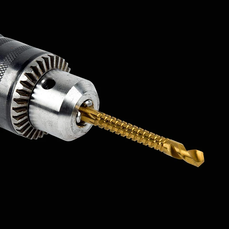 Smarlan 6 pçs cobalto broca bit espiral parafuso métrico composto torneira broca conjunto de broca de torção para corte de perfuração polimento