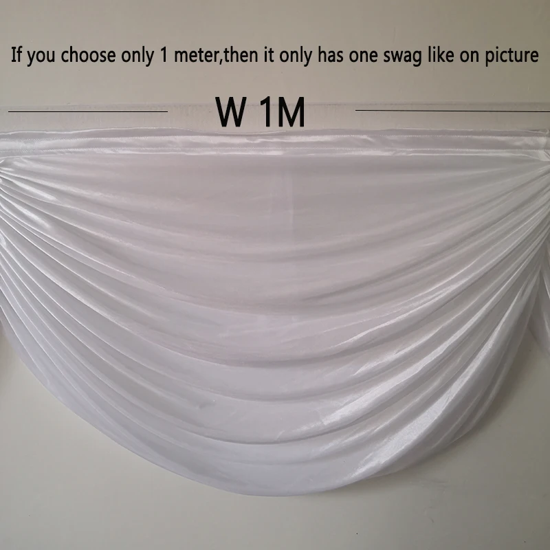 wedding backdrop curtain swag ice silk fabric wedding drapery design for table skirts party banquet backdrop decoration