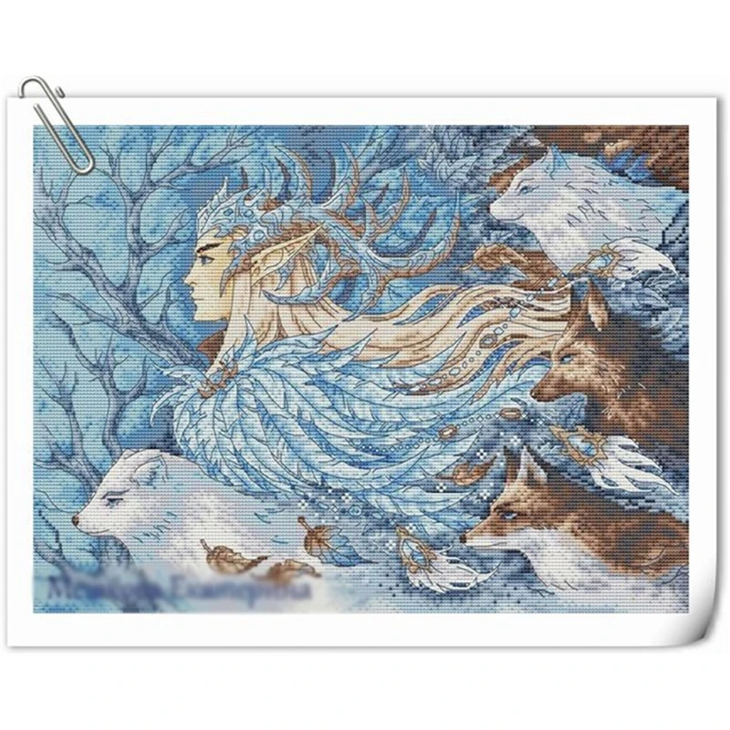 

ZZ4360 For Needlework Kit NOT PRINTED Cross Stich Painting Set Cross Stitch Kits Cross-stitch Embroidery Set Stitch Kits Cross