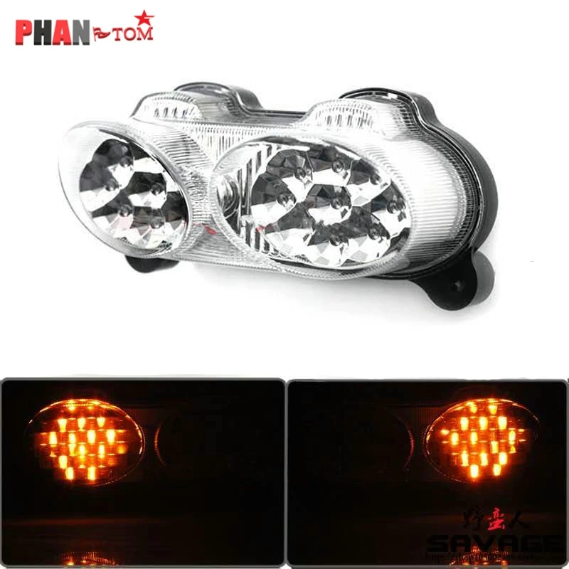 For Kawasaki Ninja ZX-6R ZX-9R ZR7 1998 1999 2000 2001 2002 Rear Tail Light Brake Turn Signals Integrated LED Light Motorcycle