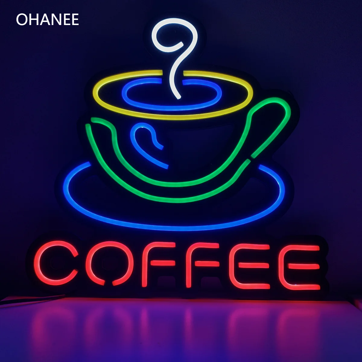 Personalizado LED Coffee Cup Neon Sign Light, Flex Neon, Handmade Beer Bar, Shop Logo, Pub Store, Clube, Discoteca