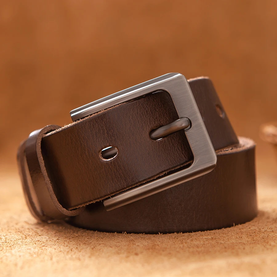 Cinturón de cuero de vaca para hombre, correa de hebilla de aleación para hombre, Correa ancha para hombre, Cummerbund de lujo
