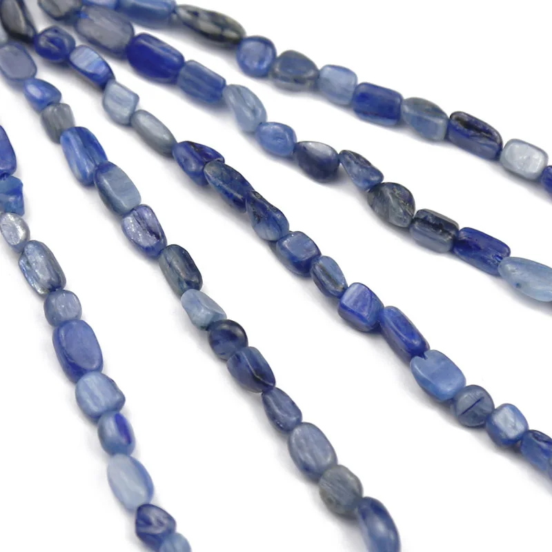 Natural Stone Blue Kyanite Stone beads Irregular Spacer Loose beads for DIY Jewelry charm Bracelets Necklace Making 4~8mm 15inch