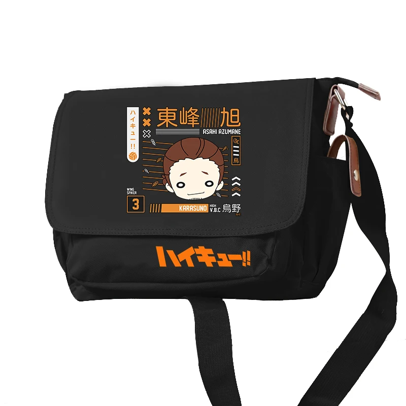 Hot Anime Haikyuu!! Borse a tracolla Cartoon Shoyo Hinata Bookbag Oxford School Bagpack studenti Messenger Bag borsa da donna