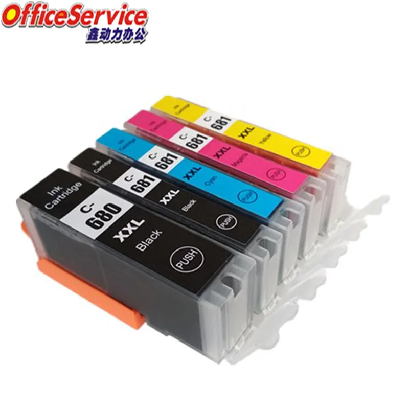 PGI-680 CLI-681 PGI680XL ink Cartridge Compatible For Canon TR8560 TS6160 TS6260 TS9560 TS706 TR7560 inkjet  printer