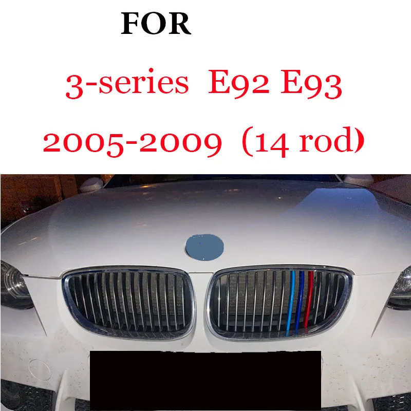 3Pcs Kühlergrill Trim Streifen Für BMW Serie 1 2 3 4 5 6 7 8X1 X2 X3 X4 X5 X6 X7 Z4 E46 E90 F30 E60 E81 F20 F45 F36 F10 F48 F25