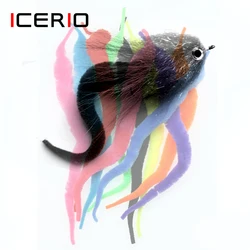ICERIO 5pcs/pack Mangum Dragon Tails Fly Tying Saltwater Baitfish Bass Pike Muskie Murray cod Lure Streamer Material