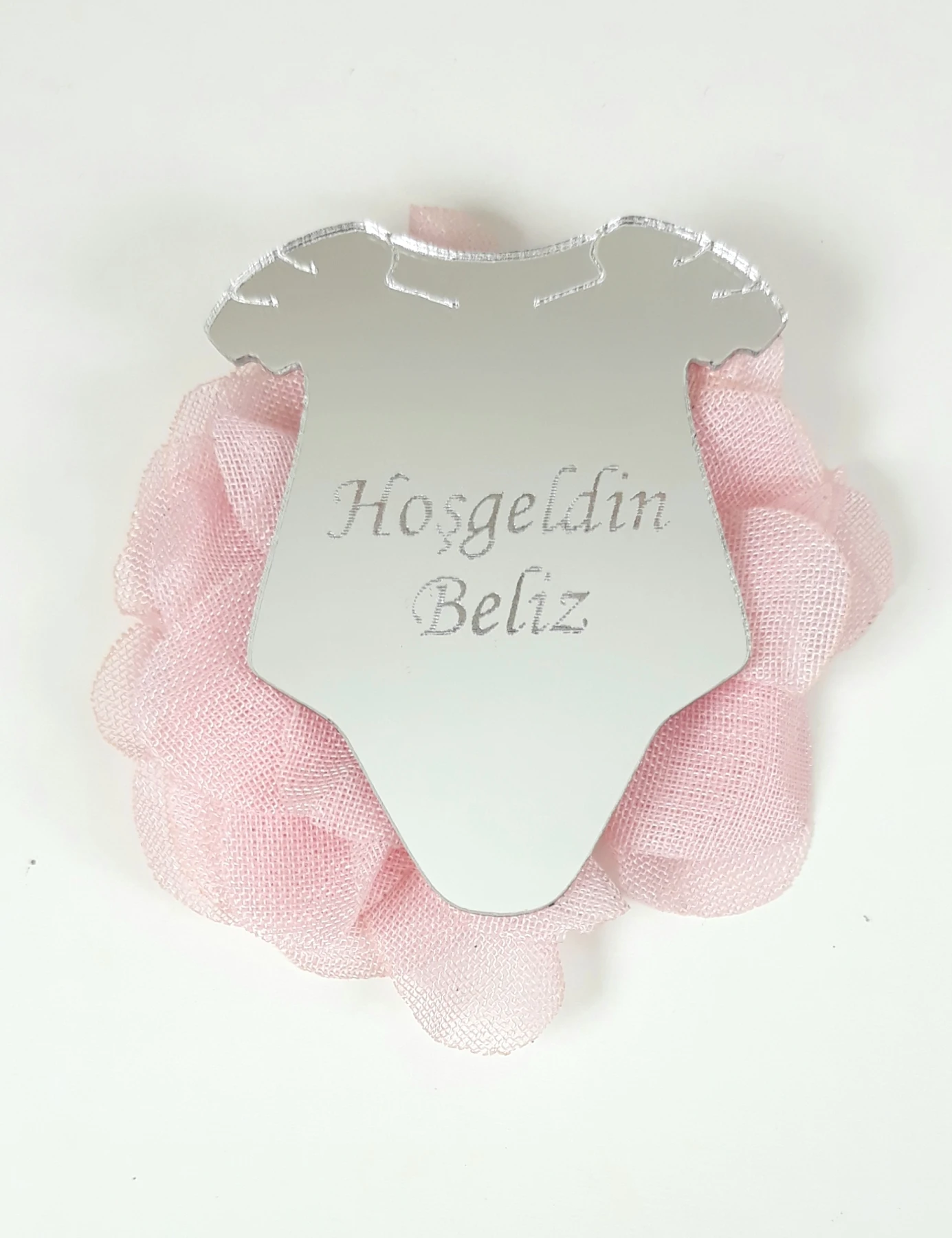 50 pcs Plexiglass Magnet Jumpsuit Baby Gift of you want on the name yazilir