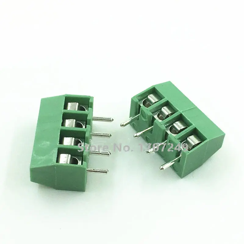 100Pcs KF350-3.5mm 2P/3P/4P/5/6Pins KF350-2P-3P-4P-5P-6P KF350 2-6Pin 3.5mm Straight Pin PCB Screw Terminal Block Connector ROHS