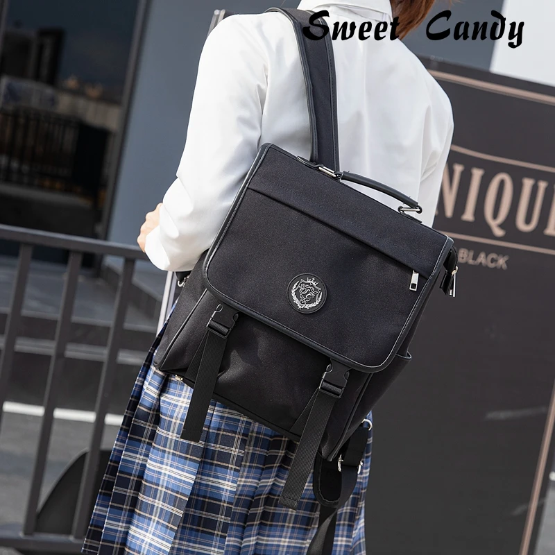 Girl cute student kawaii backpack college lady school bag female fashion backpack female Harajuku school bag cool 14 inch comput