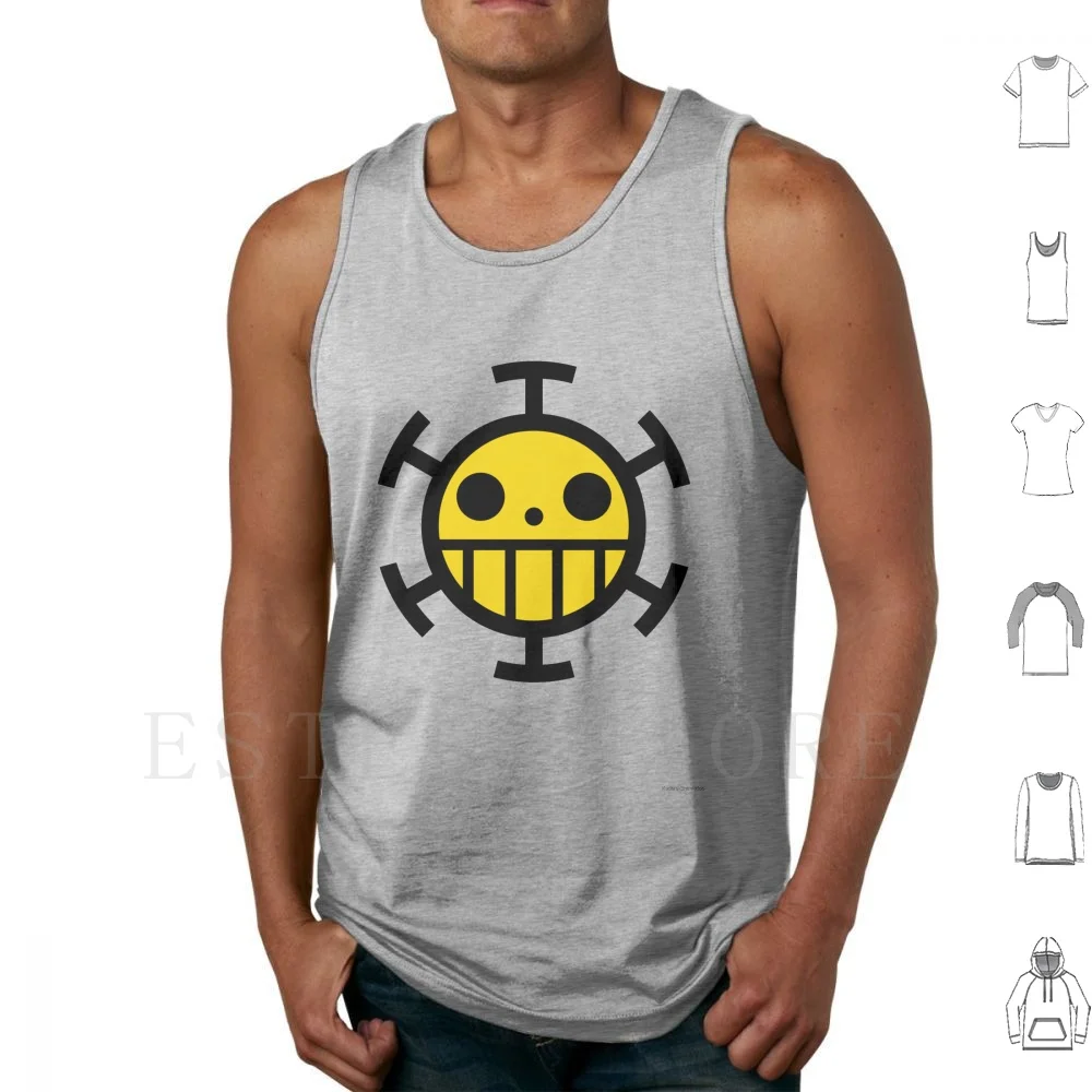 Heart Pirates Tank Tops Vest Sleeveless Corazón Pirates Heart Pirates Hato No Kaizokudan Jolly Roger Uploaded Feb 2017
