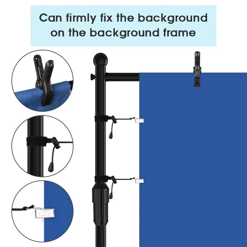 Backdrop Banner Adjustable Stand Support System with Carrying Bag For Photo Studio Video Green Screen Display Photography Frame