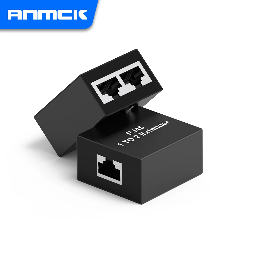 RJ45 Adapter Female to RJ46 Female Network Connector Extender RJ45 Ethernet Cable Extension Converter Displayport Splitter