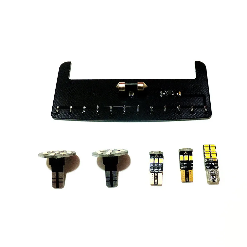 July King 6000K LED Car Interior Reading Lights Case for Toyota Sienta 170# 2016+, 2835SMD Indoor Dome Map Light, 6 pcs/set