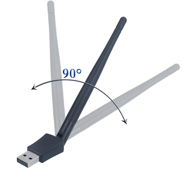 Adaptador sem fio wi-fi banda dupla 600mbps rtl8811cu usb dongle com 2.4g & 5.8g antena wifi externa para computador