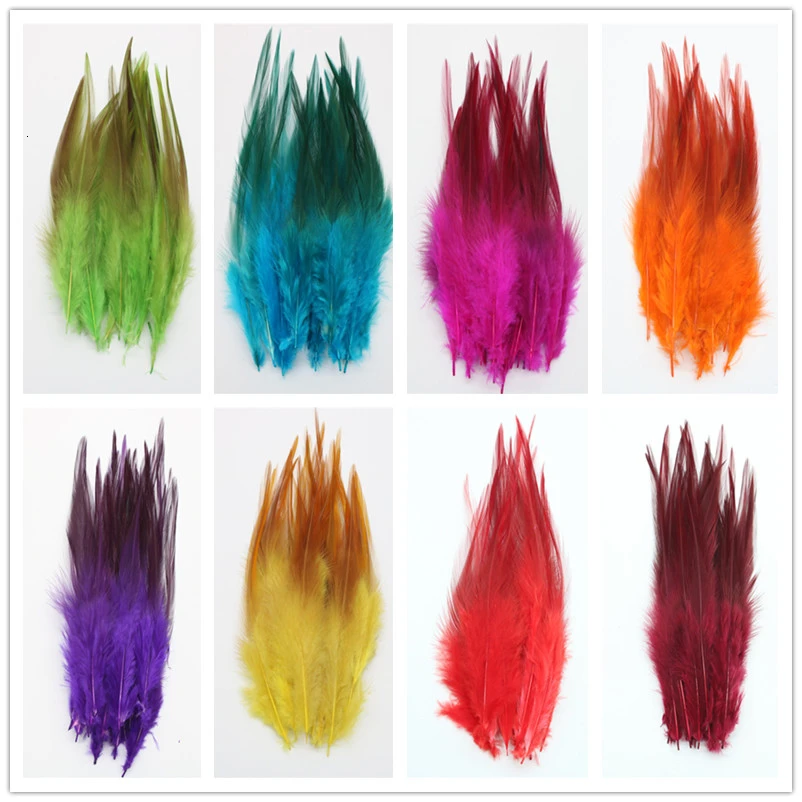 

Wholesale 50 Pcs/Lot Chicken Feather 10-15cm DIY Rooster Feathers Jewelry Plume Decoration For Wedding Party Clothing Plumes