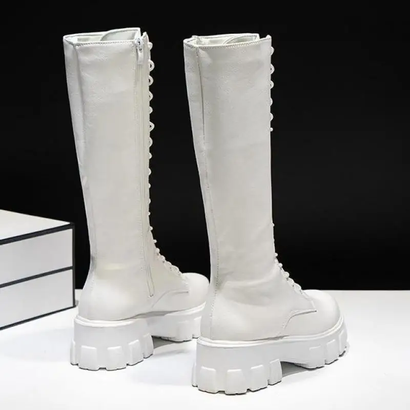 Sexy High Boots Knee-high Pu Boots High Heels for Women Fashion Shoes 2021 Spring Autumn Booties Female Size 35-43 Fur Boots