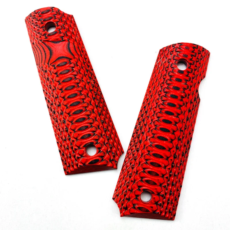 1 paio G10 materiale tattica 1911 modelli impugnature maniglia Patch personalizzato fai da te bilance pistola gambo accessori parti lastra antiscivolo