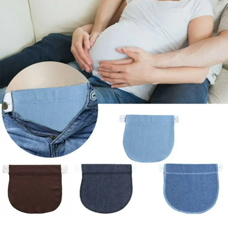 1Pcs Women Pregnant Pants Belt Extension Buckle Button Lengthening Extended Pregnant DIY Apparel Sewing Supplies