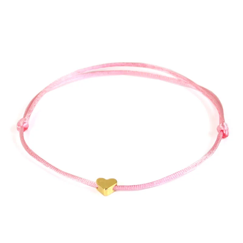 Popular red rope peach heart bracelet copper heart-shaped five pointed star red hand string for men and women Fashion small gift