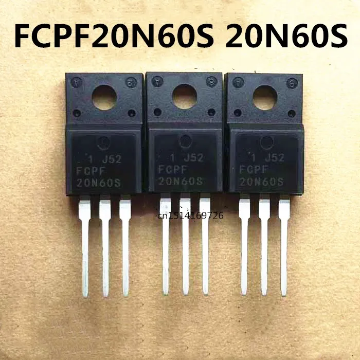 

Original new 5pcs/ 20N60S FCPF20N60S 20A/600V TO-220F