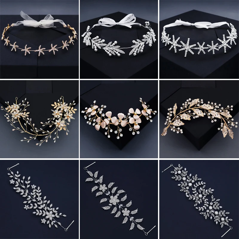 

Miallo Fashion Rhinestone Bridal Wedding Headband for Women Hair Accessories Silver Color Hair Jewelry Prom Headpiece Gifts