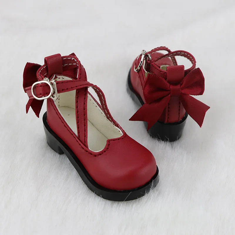 Chaussures BJD MSD Alice à nœud, Dollfie DREAM DK DZ MID AF DOD Dollmore Luts AOD SOOM, 1/4