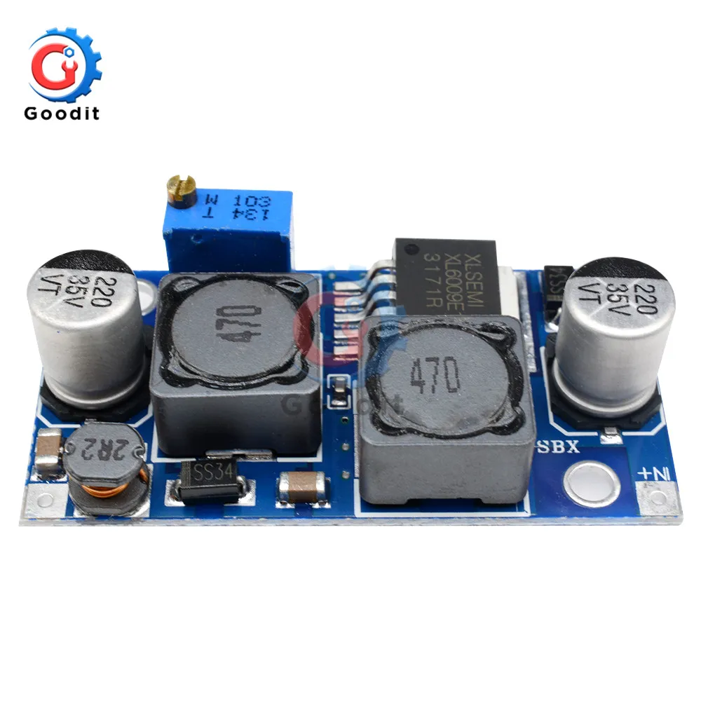 DC-DC Adjustable Step Up Down Converter XL6009 Power Supply Module 20W 5-32V to 1.2-35V Step-up Boost Buck Module