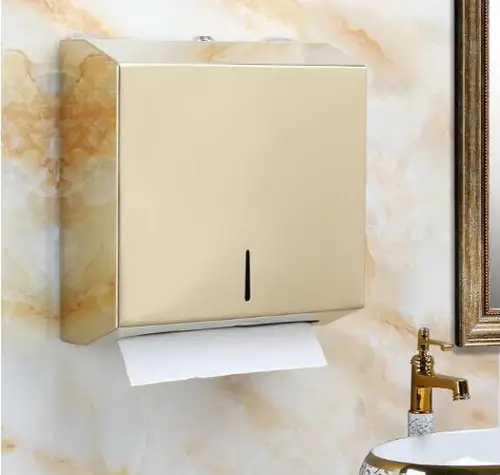 Imagen 1 del producto Vidric 9 colores SUS304 soporte para caja de papel de baño de acero inoxidable taladro montado en la pared accesorios de baño cepillados/dorados/negros