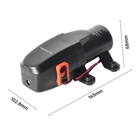 40PSI 12V Marin Vattenpump Membran Självsugande Pump Båttillbehör Duschar Toaletter Vattenöverföringsmotor för RV Husvagn 8 best sales husbilsvatten - №3