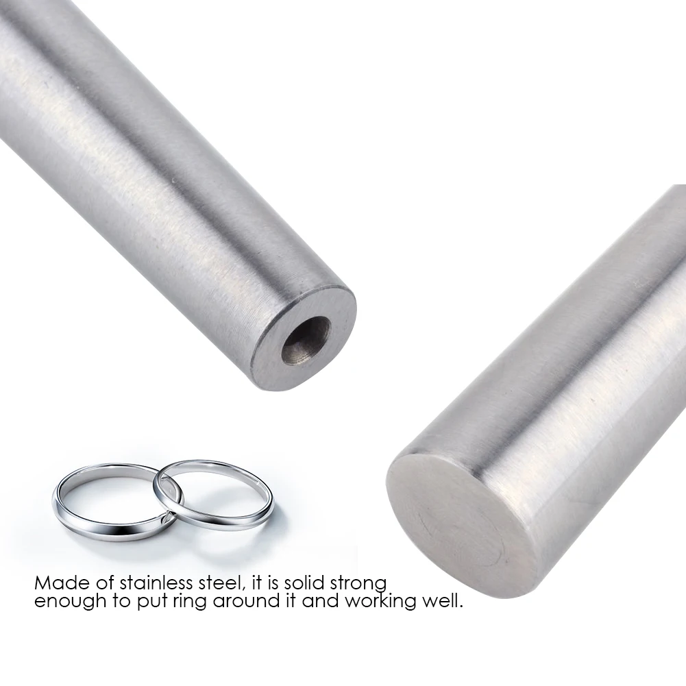 1Pc Stainless Steel Ring Enlarger Stick Mandrel Sizer Tool Equipment Jewelry Making Gold Silver Ring Forming Tool for Jeweler