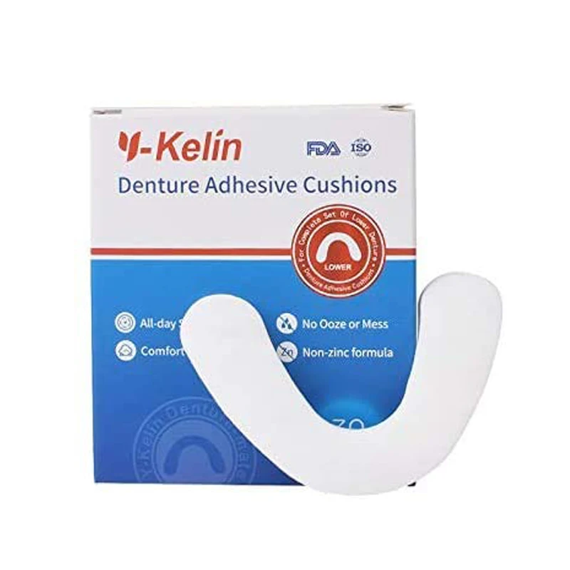 Y-Kelin Unteren Prothese Klebstoff Kissen 60 Pads Streifen (Pack von 2)