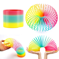 Rainbow Magic Neon Spring 1/3pcs Party Supplies  Boys Girls Easter Halloween Christmas Gift Classic Novelty Fidget Stress Toys