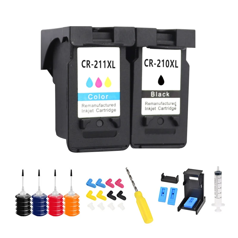 

PG210 PG 210 CL211 XL ink cartridge for Canon PG-210 CL-211 for Canon Pixma IP2700 IP2702 MP240 MP250 MP260 MP270 MX340