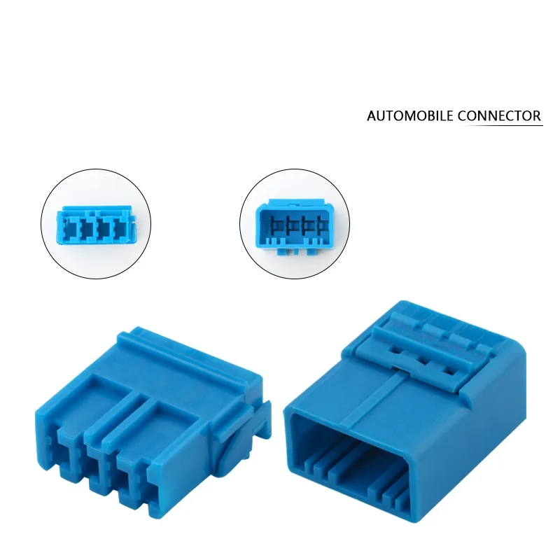 100 Set DJ7041A-4.8-11 4P4 hole wiring harness plug car connector connector rubber shell sheath domestic