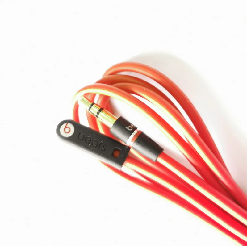 3.5Mm L Shape สายสัญญาณเสียงสำหรับ Beats By Dr Dre Solo2หูฟัง Aux