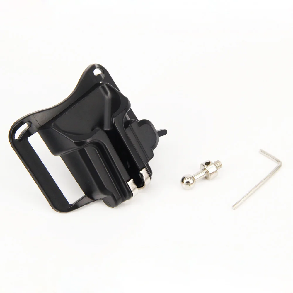 Rápido de la cámara con 1/4 "montaje de tornillo cintura araña funda disparar cinturón hebilla botón rápido puede & n 5dii 5diii 60D D700 D600