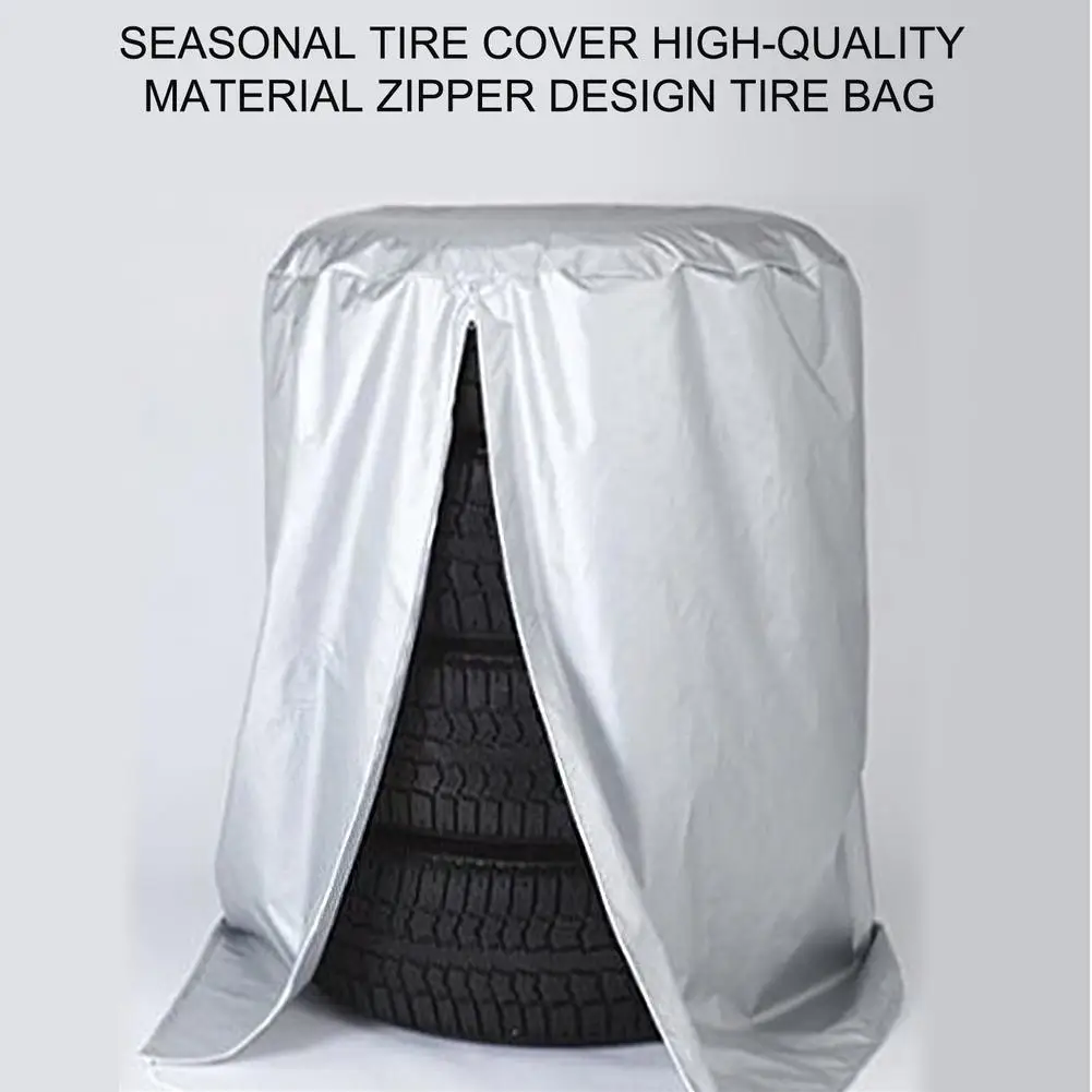 Car Spare Tyre Cover Tire Storage Bag Seasonal Tire Cover High-quality Material Zipper Design Tire Bag Wheel Protector Car-cover