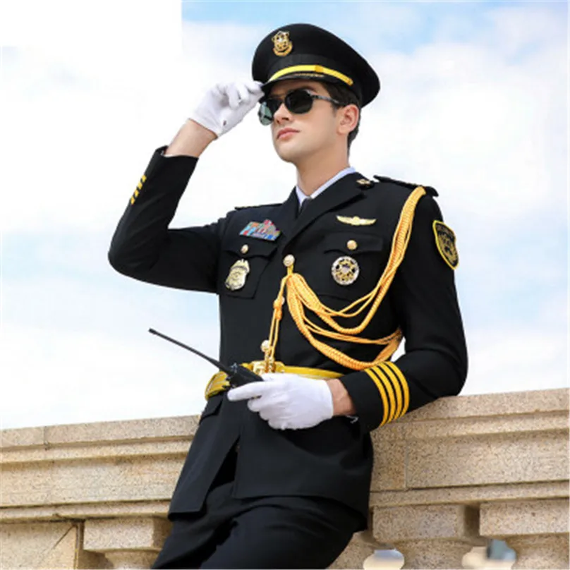 High-Grade Work Wear Men\'s Spring And Autumn Business Suit Coat Classical  Business Uniform Security Guard For Cosplay Gift