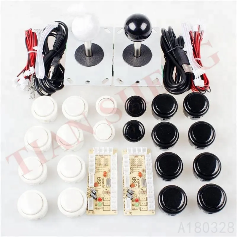 

HIGH QUALITY DIY kits accessories Controller USB Encoder To PC Games 8 Way Sticker Push Buttons For Mame Raspberry