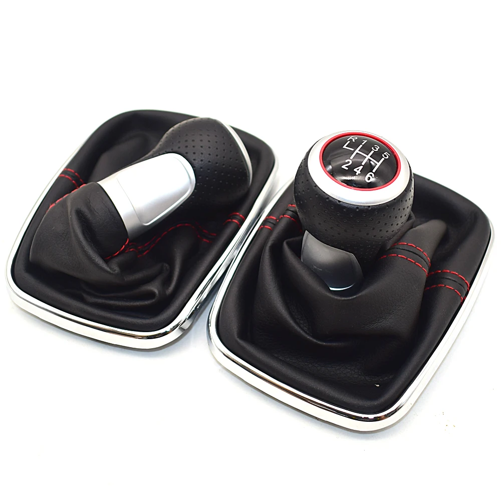 12mm For Volkswagen VW 1999-2004 Golf 4 IV MK4 GTI R32 Bora Jetta 5/6 Speed Car Gear Shift Knob Lever Pen Gaitor Boot Cover Case