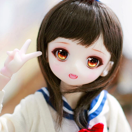 New shelves Advanced resin BJD SD doll 1/4 girl Airi love cartoon cartoon joint Perfect body diy makeup