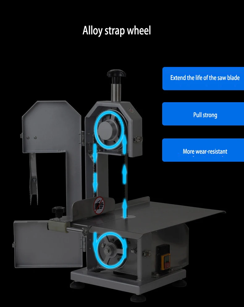 قطاعة اللحوم العظام اللحوم شريحة آلة قطع المنشار الحزامي قطاعة اللحوم المجمدة قطع شريحة لحم تقطيع التجاري نشر الأضلاع/الأسماك/اللحوم/لحوم ا...