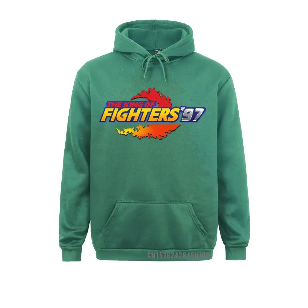 King Of Fighter Sweatshirt King Of Fighters 97 Neo Geo Title Screen Hoodie Male Graphic Pullover Awesome Sportswear