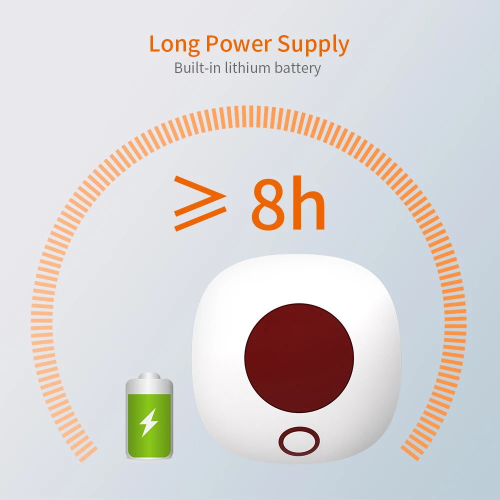 433MHz Indoor Wireless Alarm Siren Mini High Decibel Loudness Sound & Light Strobe Siren for Home Security Burglar Alarm