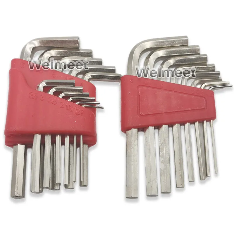 Hardened Hexagon Wrench Sets Screwdriver Inner Hex Head Spanner Key Set Opposite Side 1.27mm-6mm For Coupling Universal Joint