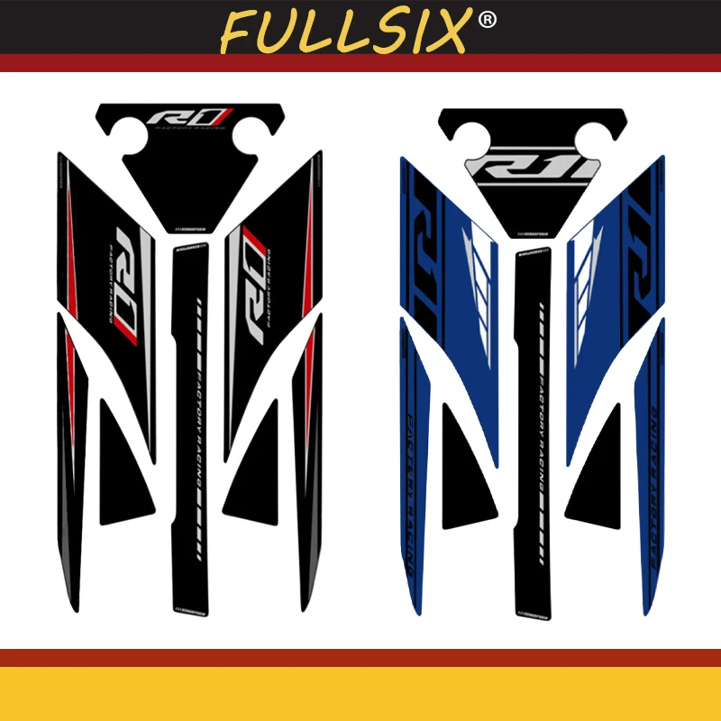 

Motorcycle Rear Fairing 3D Gel Sticker Protector Decal Sticker Case MOTO body decoration sticker for YAMAHA R1 2018-2019