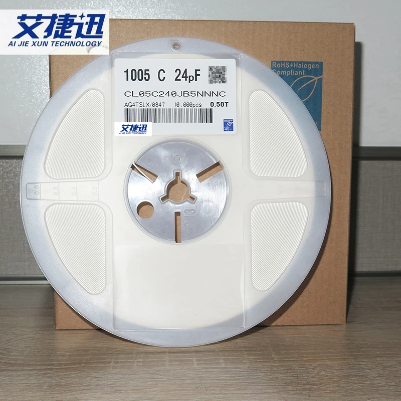 

10000/Reel CL05C240JB5NNNC 0402 24pF 240J 50V ±5% C0G CHIP Capacitance